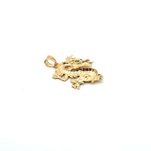 Load image into Gallery viewer, 18K Gold Pendant Lucky Dragon Large 1.4 grams - Rafant