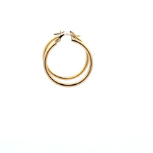 Load image into Gallery viewer, 18K Gold Earrings Hoops Polished 1.48 grams - Rafant