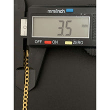 Load image into Gallery viewer, 18K Gold Bracelet Chain Curb 7.5 inches 2.08 grams