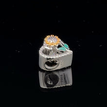 Load image into Gallery viewer, 925 Sterling Silver Charm Bead Heart Flower For Charm Bracelet Necklace - Rafant