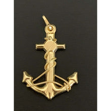 Load image into Gallery viewer, 18K Gold Anchor Pendant