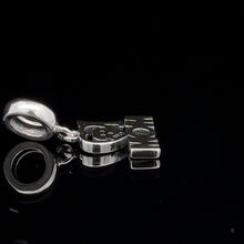 Load image into Gallery viewer, 925 Sterling Silver Charm Bead Heart MOM Pink For Charm Bracelet Necklace - Rafant