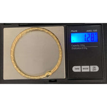 Load image into Gallery viewer, 18K Gold Bracelet Bangle Soft Mesh Flexible Stretchable 1.28 grams Size 7.25 inches
