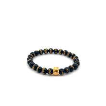 Load image into Gallery viewer, 18K Gold Money Bag Lucky Charm Carved Onyx 6mm - Rafant