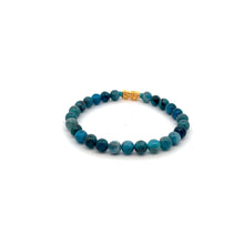 Load image into Gallery viewer, 18K Gold Pixiu Piyao Lucky Charm Bracelet Natural Apatite Gemstones 6mm - Rafant