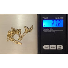 Load image into Gallery viewer, 18k Saudi Gold Figaro Chain Link No Clasp 7.5 inches - Rafant