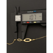 Load image into Gallery viewer, 18K Gold Bracelet Charm  2.18 grams Size 7 inches Plus 1 Inch Extension