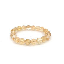 Load image into Gallery viewer, 18K Gold Money Bag Lucky Charm Beads Bracelet Gemstones Citrine 8mm - Rafant