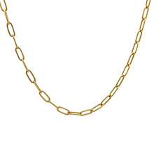 Load image into Gallery viewer, 18K Gold Necklace Chain Paperclip 16 inches 1.86 grams - Rafant
