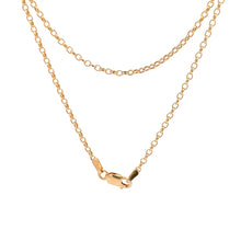Load image into Gallery viewer, 18K Yellow Gold Necklace Chain Cable Link 2.30 grams 19.5 inches - Rafant