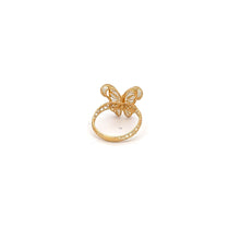 Load image into Gallery viewer, 18K Gold Ring Butterfly Size 6 - Rafant