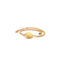 Load image into Gallery viewer, 21K Gold Bracelet Puffed Heart Size 6.25 inches plus One Inch Extension - Rafant