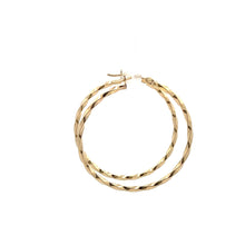 Load image into Gallery viewer, 18K Gold Earrings Hoops Spiral 1.71 grams - Rafant