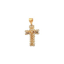 Load image into Gallery viewer, 18K Gold Pendant Cross Jesus Christ Religious - Rafant