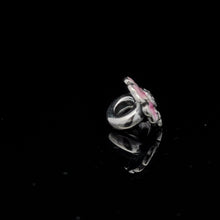 Load image into Gallery viewer, 925 Sterling Silver Charm Bead Flower Pink Multicolor For Charm Bracelet Necklace - Rafant