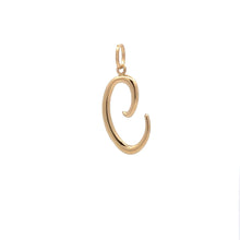 Load image into Gallery viewer, 18K Gold Pendant Letter C 1.19 grams Not a Back to Back Design - Rafant