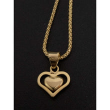 Load image into Gallery viewer, 18K Gold Bracelet 7.5 inches with Heart Charm 1.40 grams
