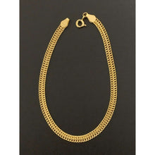 Load image into Gallery viewer, 18K Gold Bracelet Chain Sedusa 7.25 inches 2.18 grams