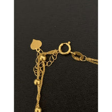 Load image into Gallery viewer, 18K Gold Bracelet Beaded 6 inches plus 1 inch 0.74 grams