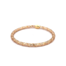 Load image into Gallery viewer, 18K Gold Bracelet Mesh Soft Bangle Flexible Size 6.75 inches 1.15 grams - Rafant