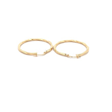 Load image into Gallery viewer, 18K Gold Earrings Hoops Spiral 1.55 grams - Rafant