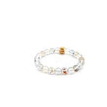 Load image into Gallery viewer, 18K Gold Money Bag Lucky Charm Bracelet Gemstones Topaz April Birthstones 6mm - Rafant