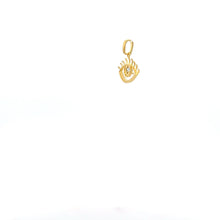 Load image into Gallery viewer, 18K Gold Pendant Charm Evil Eye Cubic Zirconia - Rafant