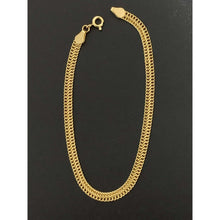 Load image into Gallery viewer, 18K Gold Bracelet Chain Sedusa 7.25 inches 2.18 grams