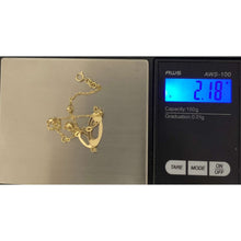 Load image into Gallery viewer, 18K Gold Bracelet Charm  2.18 grams Size 7 inches Plus 1 Inch Extension