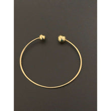 Load image into Gallery viewer, 18K Gold Bangle Bracelet Cuff Balls Small