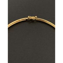 Load image into Gallery viewer, 18K Gold Bracelet Bangle Oval Size 7.25 inches 2.30 grams