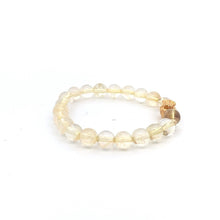 Load image into Gallery viewer, 18K Gold Money Bag Lucky Charm Beads Bracelet Gemstones Citrine 6mm - Rafant