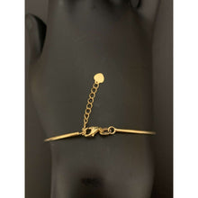 Load image into Gallery viewer, 18K Gold Bracelet Bangle Heart Beat Small ExtraSmall 4.08 grams