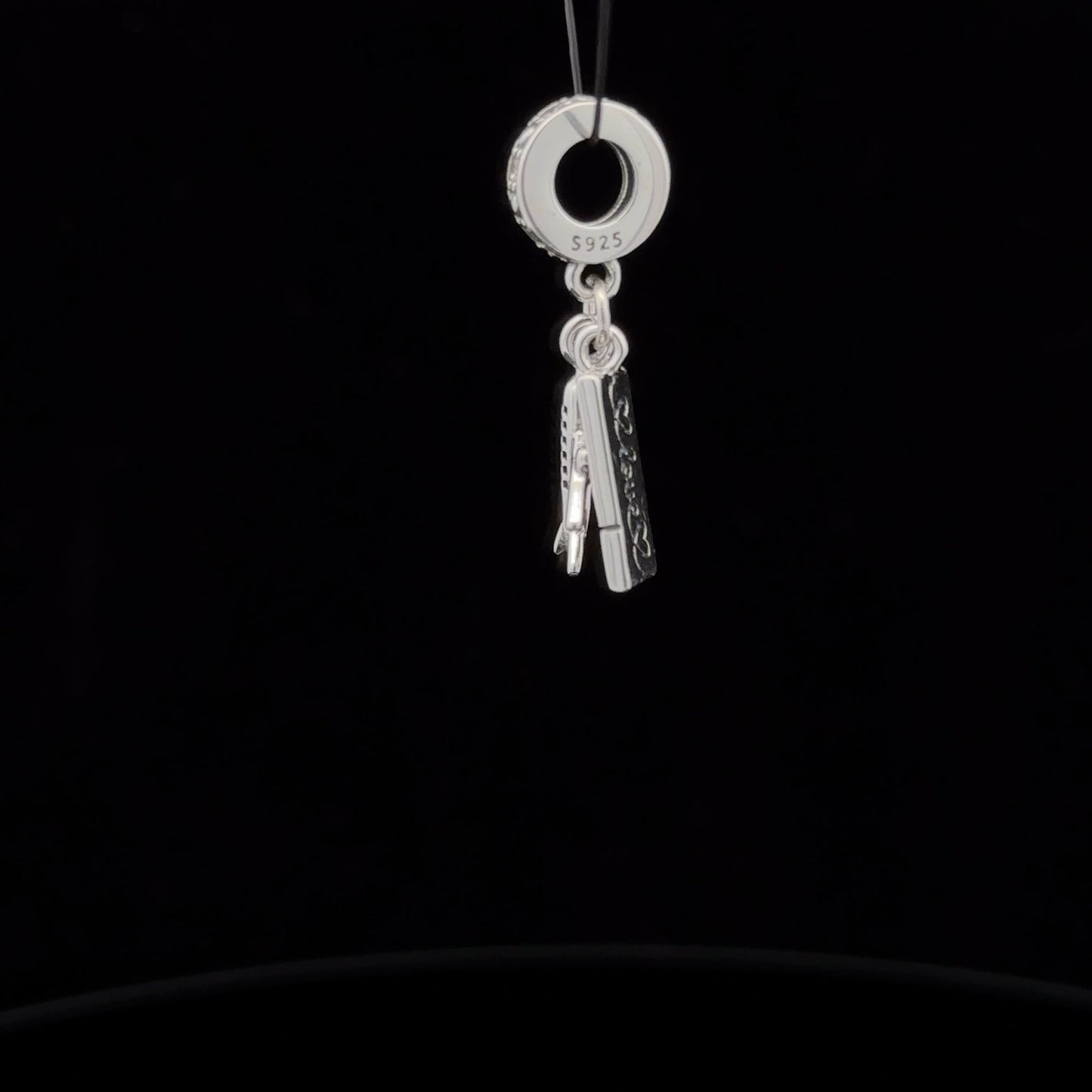 925 Sterling Silver Charm Bead Plane Ticket Travel For Charm Bracelet Necklace - Rafant