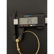 Load image into Gallery viewer, 18K Gold Bangle Bracelet Double Oval 7 inches 3.54 grams