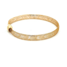 Load image into Gallery viewer, 18K Gold Bracelet Mesh Soft Bangle Flexible Size 6.25 - Rafant