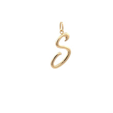 Load image into Gallery viewer, 18K Gold Pendant Letter Initial S - Rafant