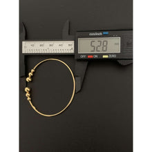 Load image into Gallery viewer, 18K Gold Bracelet Bangle Beads Cuff Design Size 7 inches 3.26 grams