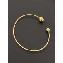 Load image into Gallery viewer, 18K Gold Bangle Bracelet Cuff Balls Small