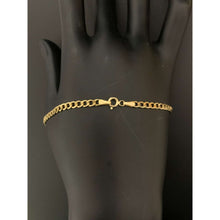 Load image into Gallery viewer, 18K Gold Bracelet Chain Curb Link 7.5 inches 2.01 grams
