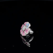 Load image into Gallery viewer, 925 Sterling Silver Charm Bead Flower Pink Multicolor For Charm Bracelet Necklace - Rafant