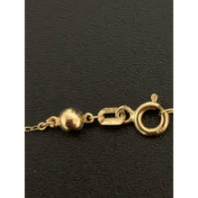 Load image into Gallery viewer, 18K Gold Necklace Chain 16.5 inches Polished Ball Pendant Charm 0.94 grams - Rafant