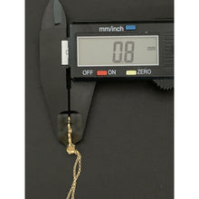 Load image into Gallery viewer, 18K Gold Necklace Rolo Chain 16 inches Four Clover Pendant - Rafant