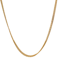 Load image into Gallery viewer, 18K Gold Necklace Chain Curb 19.5 inches 2.22 grams - Rafant
