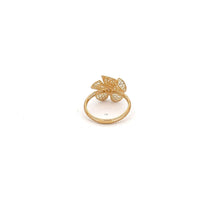 Load image into Gallery viewer, 18K Gold Ring Flower Size 6.75 - Rafant