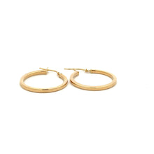 Load image into Gallery viewer, 18K Gold Earrings Hoops Polished 1.84 grams - Rafant