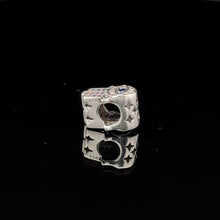 Load image into Gallery viewer, 925 Sterling Silver Charm Bead Hand of Fatima Hamsa For Charm Bracelet Necklace - Rafant