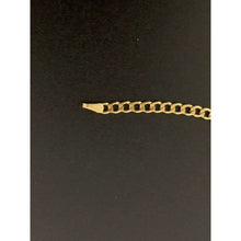 Load image into Gallery viewer, 18K Gold Bracelet Chain Curb Link 7.5 inches 2.01 grams