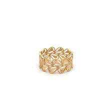 Load image into Gallery viewer, 18K Gold Ring Leaf Size 6 Fine Jewelry 2.02 grams - Rafant
