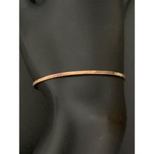 Load image into Gallery viewer, 18K Gold Bracelet Oval Bangle Rose Gold 6 inches Small 2.53 grams - Rafant